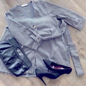 Mango checkered dress